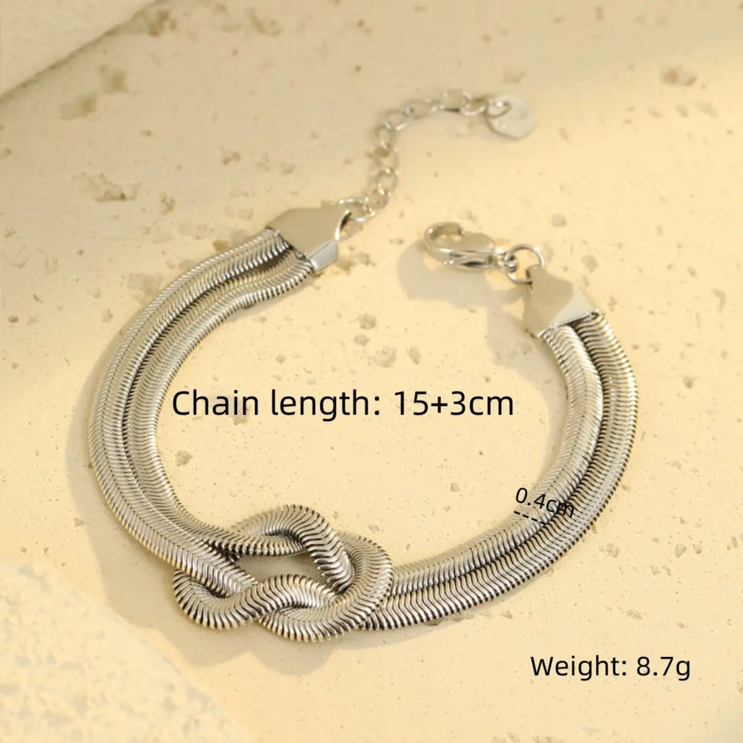 Knotty Affair Silver Bracelet