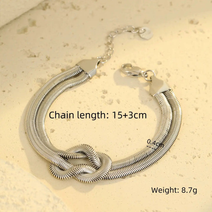 Knotty Affair Silver Bracelet