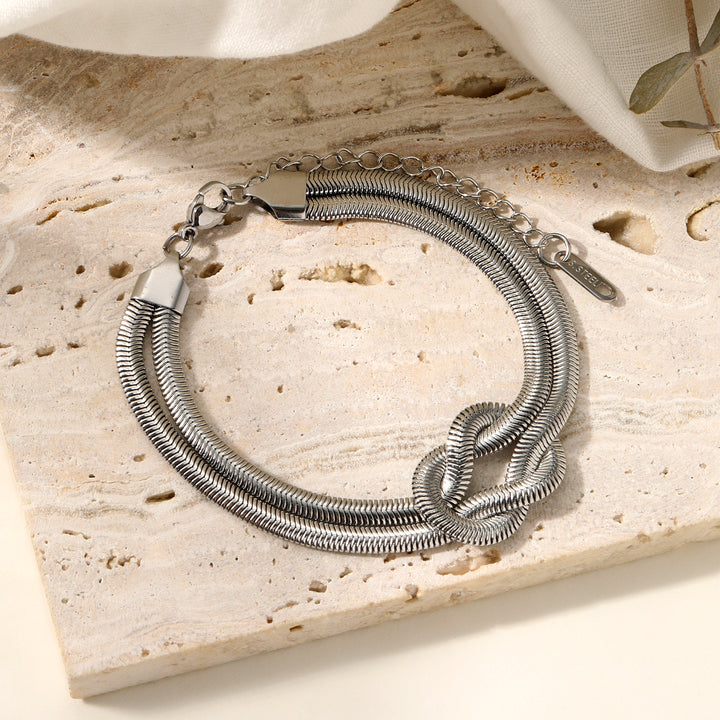 Knotty Affair Silver Bracelet
