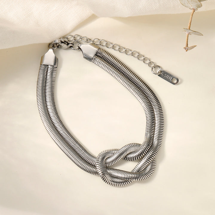Knotty Affair Silver Bracelet
