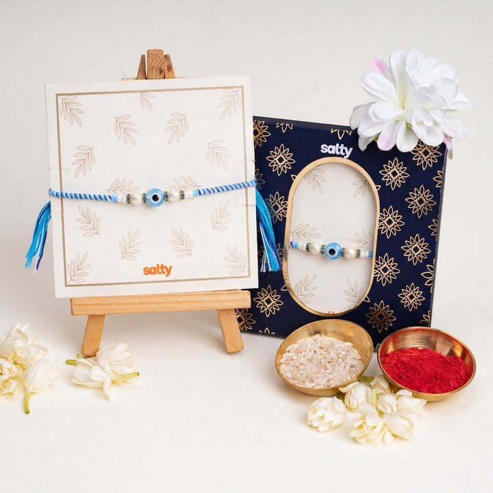 Classic Blue Evil Eye Rakhi