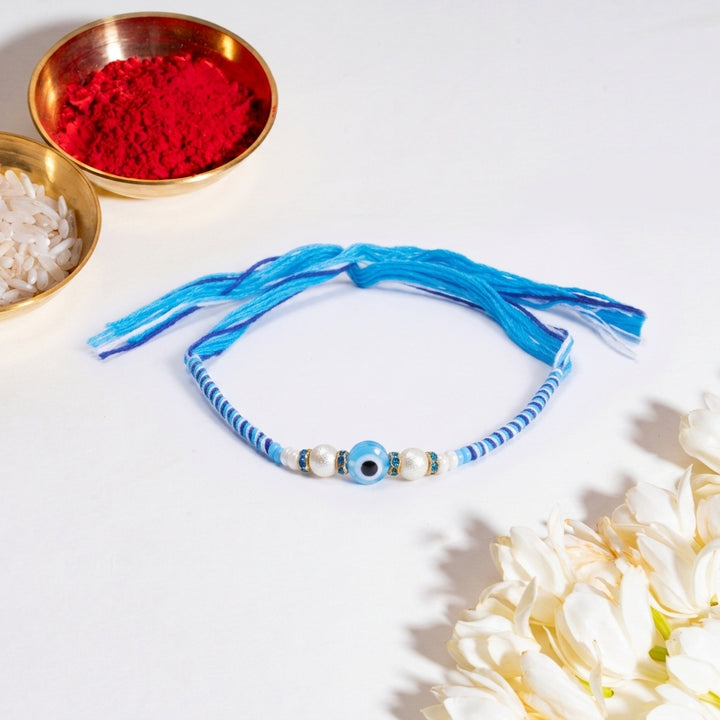 Classic Blue Evil Eye Rakhi