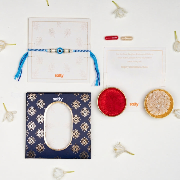 Classic Blue Evil Eye Rakhi
