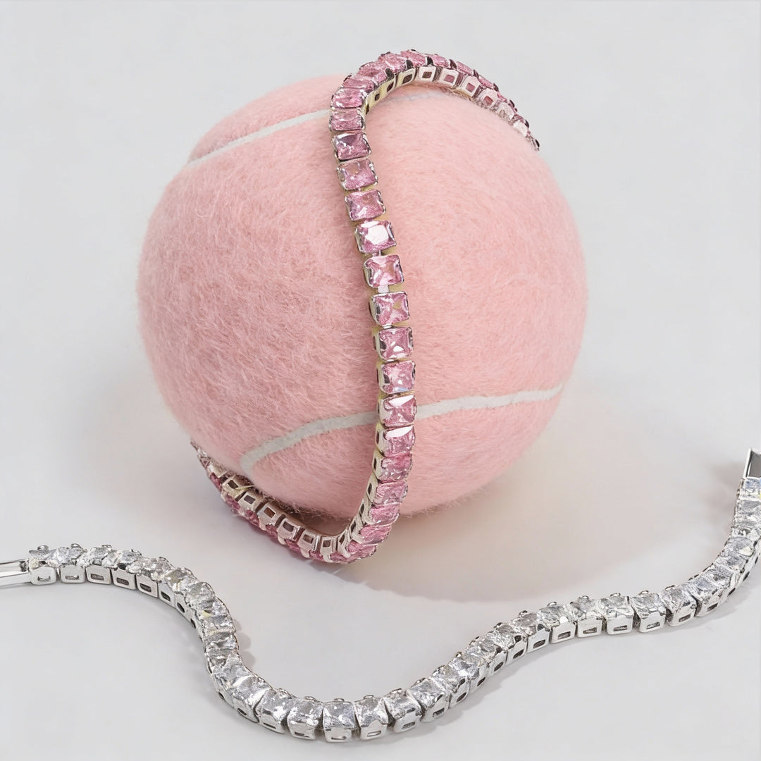 Blush Radiance Tennis Bracelet