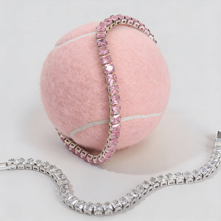 Blush Radiance Tennis Bracelet