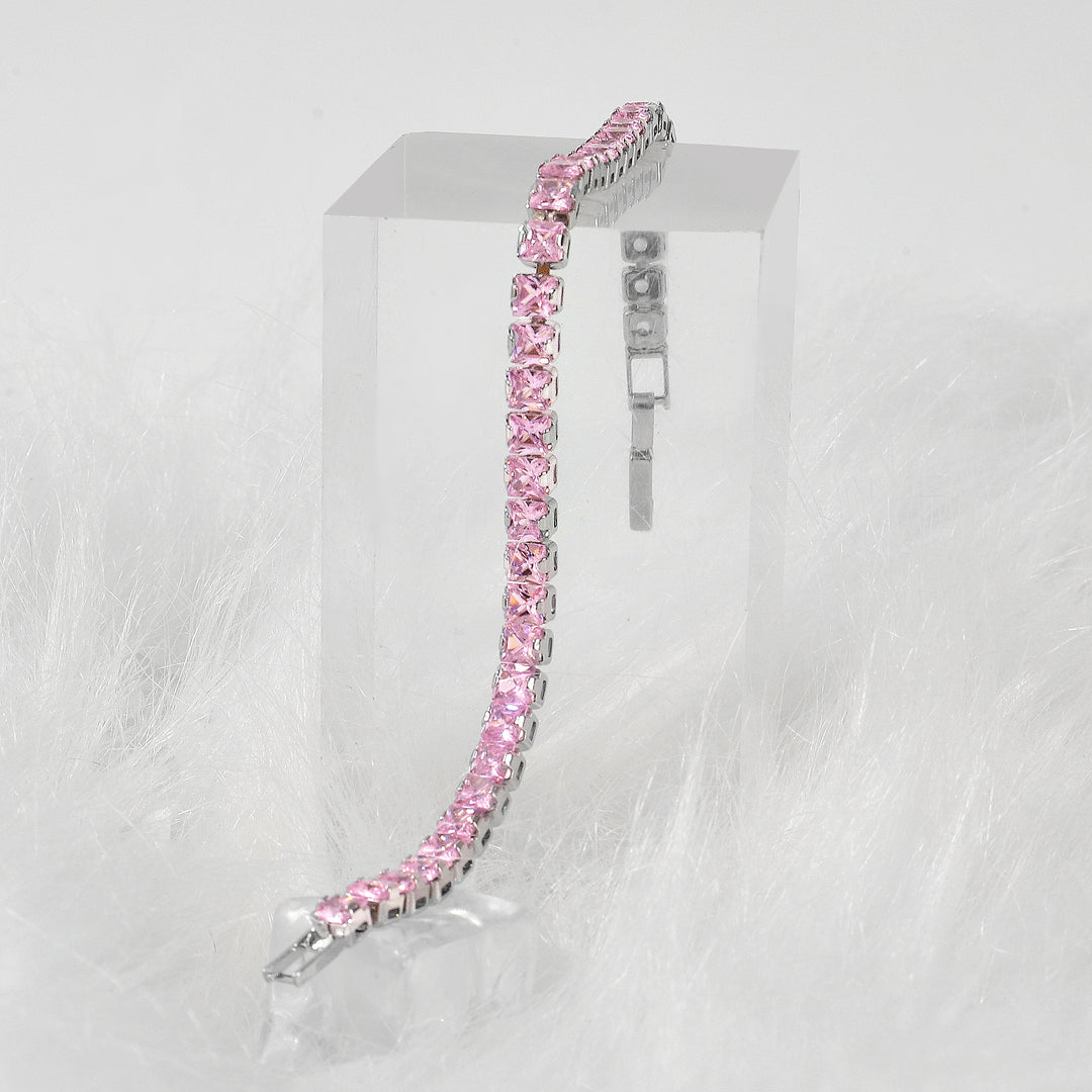 Blush Radiance Tennis Bracelet