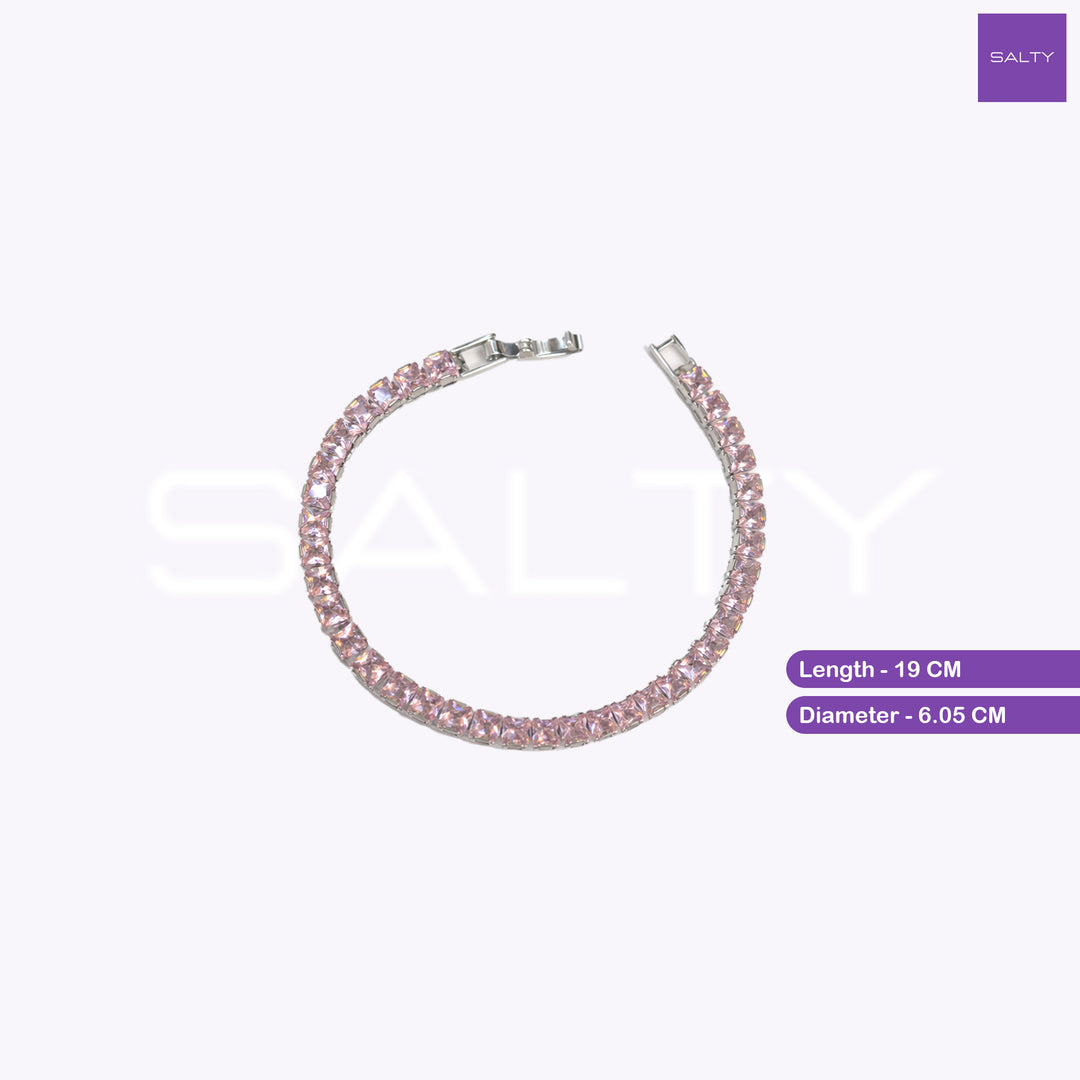 Blush Radiance Tennis Bracelet