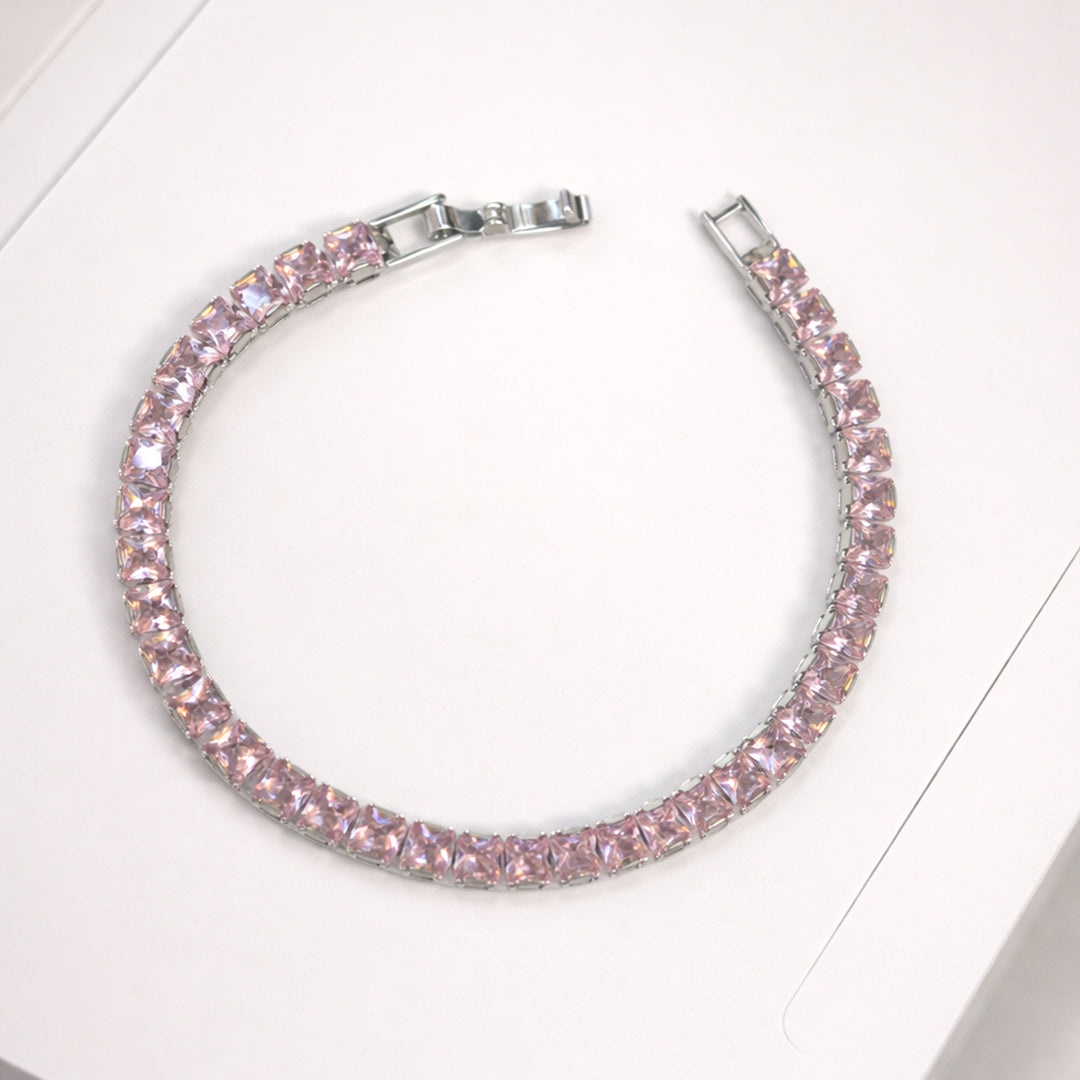 Blush Radiance Tennis Bracelet