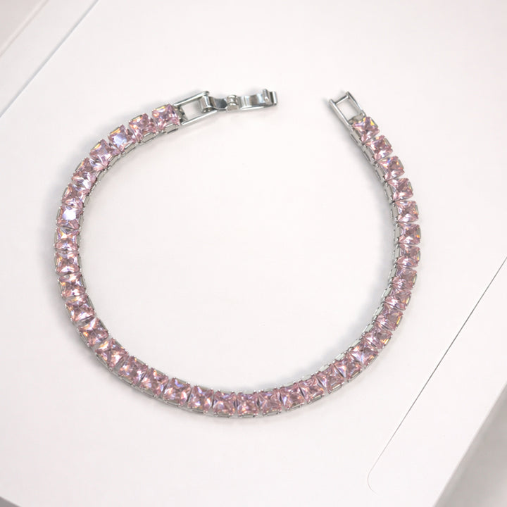 Blush Radiance Tennis Bracelet