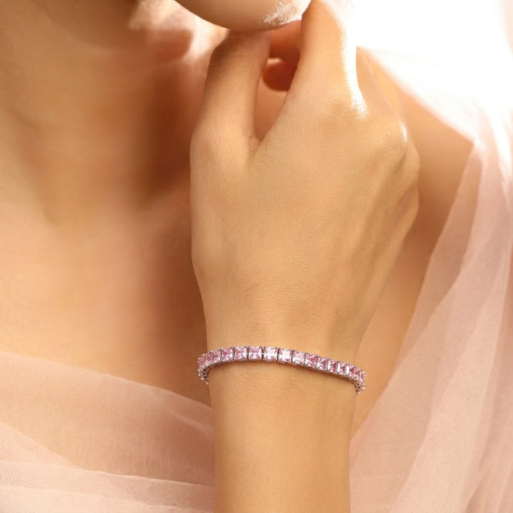 Blush Radiance Tennis Bracelet