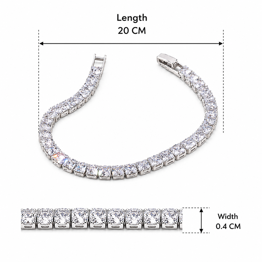 Crystal Ice Tennis Bracelet