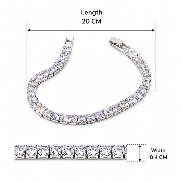 Crystal Ice Tennis Bracelet