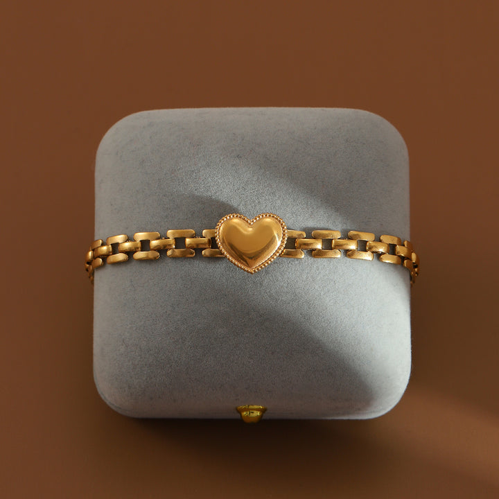 Golden Heart Promise Bracelet