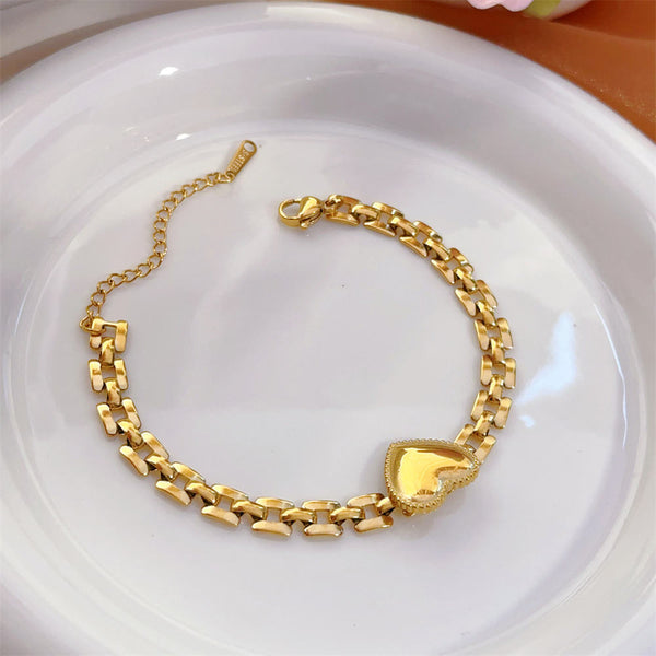 Golden Heart Promise Bracelet