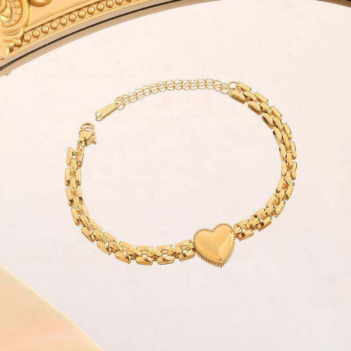 Golden Heart Promise Bracelet