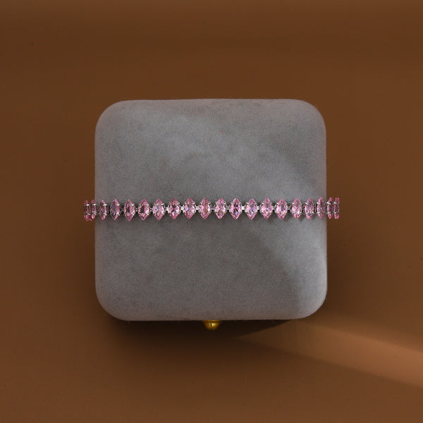 Blush Cascade Crystal Bracelet