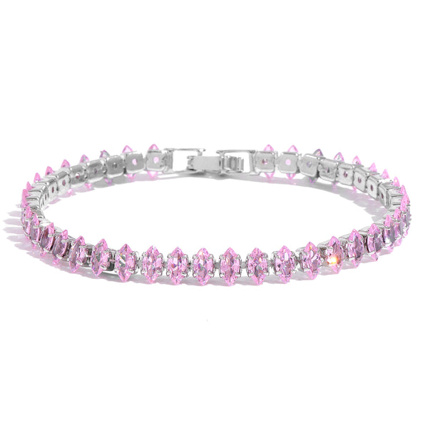 Blush Cascade Crystal Bracelet
