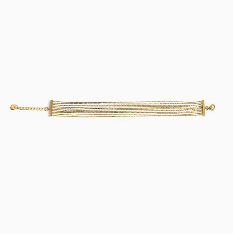 Golden Cascade Layered Bracelet | Salty