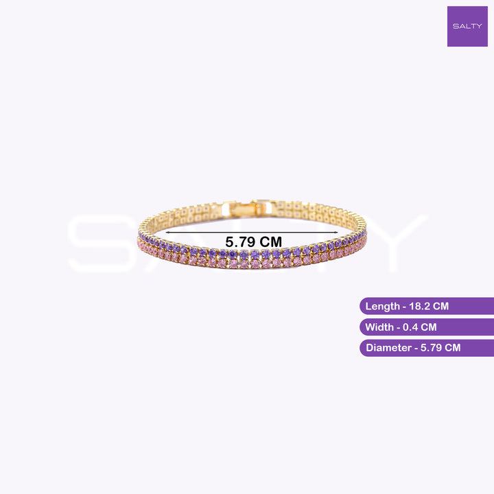 Royal Amethyst Tennis Bracelet