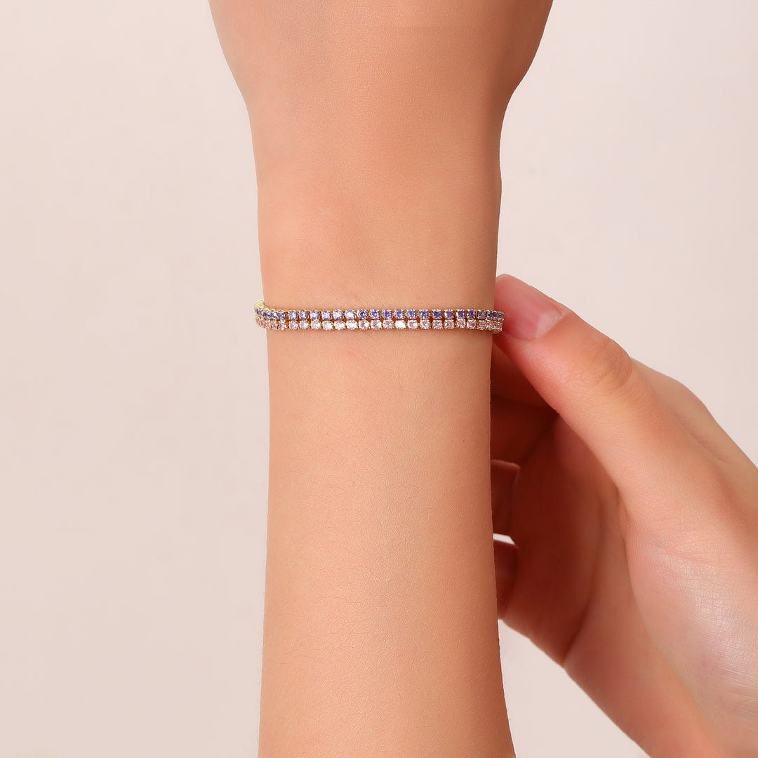 Royal Amethyst Tennis Bracelet