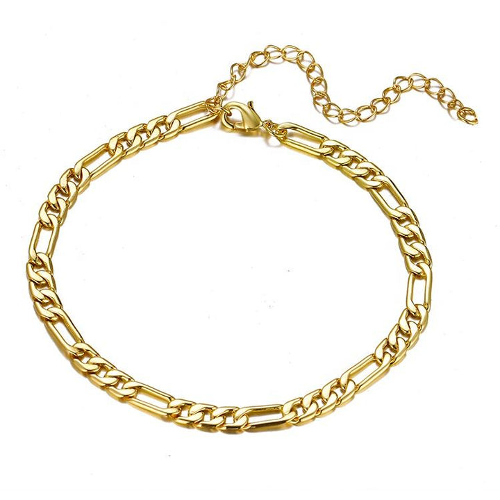 Golden Edge Link Bracelet