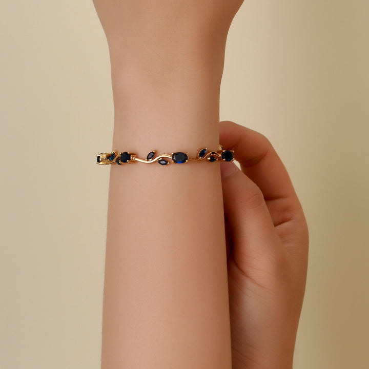 Crystal Vine Bracelet - Blue