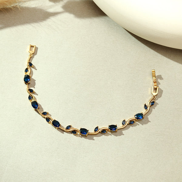 Crystal Vine Bracelet - Blue