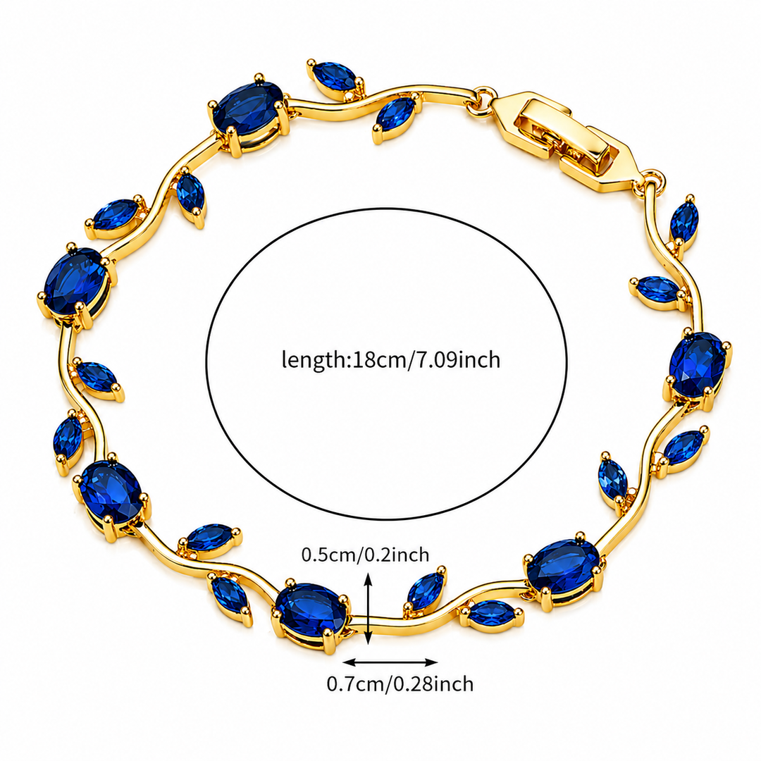 Crystal Vine Bracelet - Blue