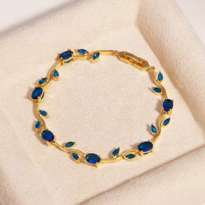 Crystal Vine Bracelet - Blue | Salty