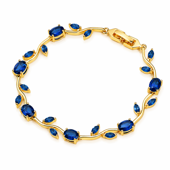 Crystal Vine Bracelet - Blue | Salty