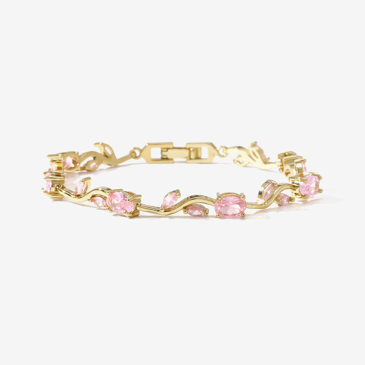 Crystal Vine Bracelet - Pink