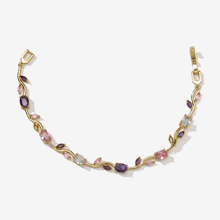 Crystal Vine Bracelet - Purple