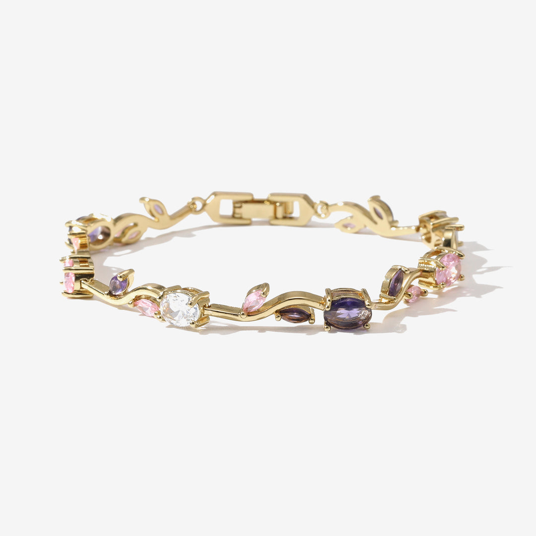 Crystal Vine Bracelet - Purple
