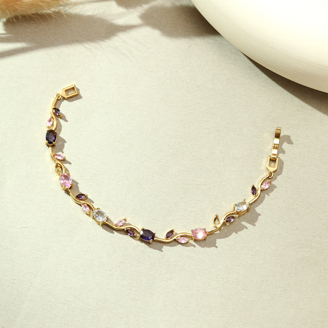 Crystal Vine Bracelet - Purple