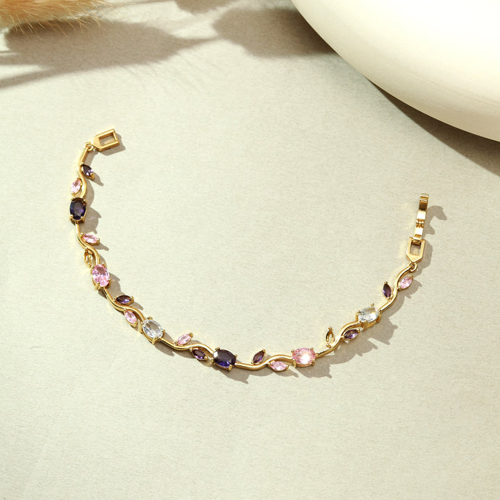Crystal Vine Bracelet - Purple