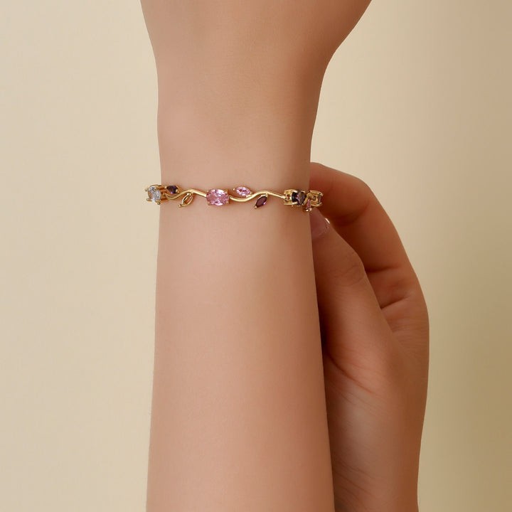 Crystal Vine Bracelet - Purple