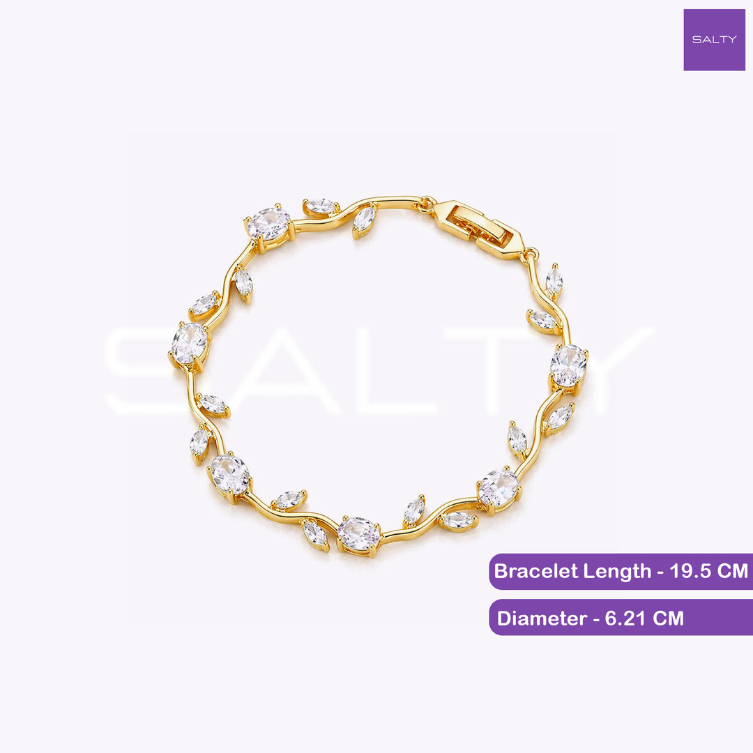 Crystal Vine Bracelet - White