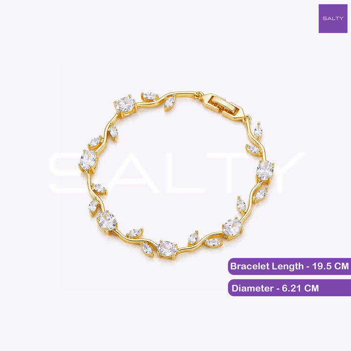 Crystal Vine Bracelet - White