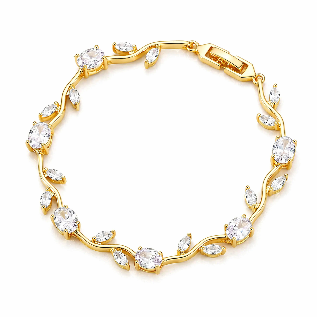 Crystal Vine Bracelet - White | Salty