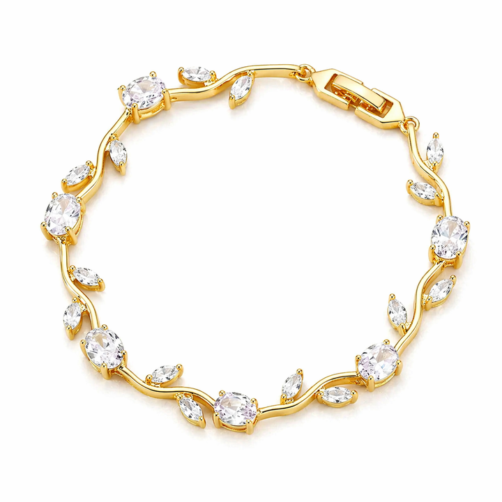 Crystal Vine Bracelet - White | Salty