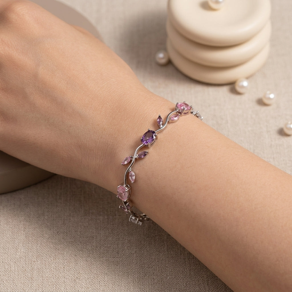 Crystal Vine Bracelet - Multicolor | Salty