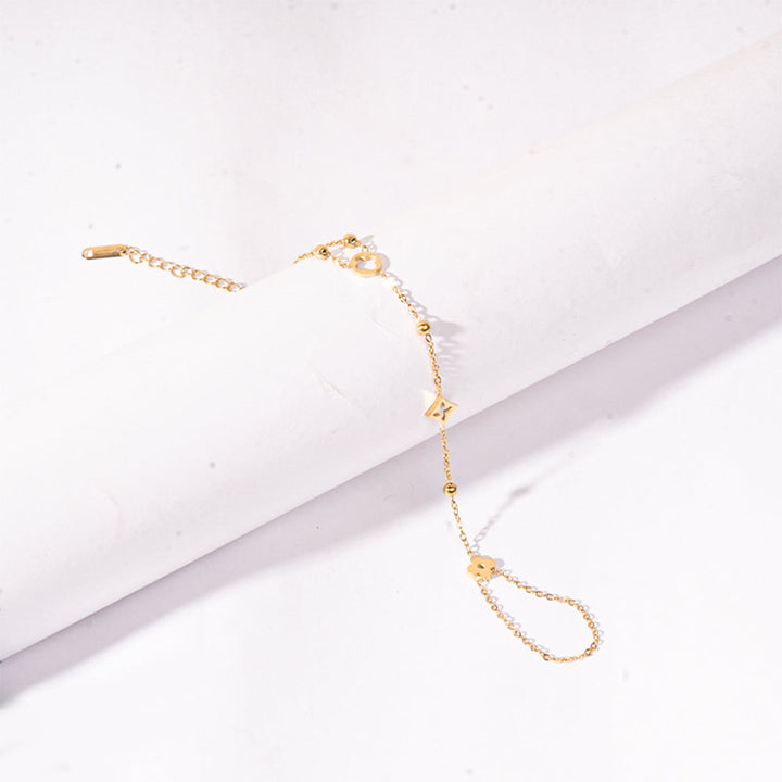 2in1 Clover Royal Shine Ring Bracelet | Salty