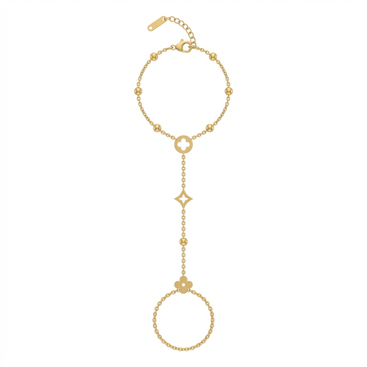 2in1 Clover Royal Shine Ring Bracelet | Salty