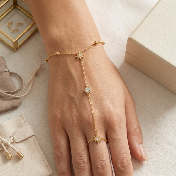 2in1 Celestial Star Ring Bracelet