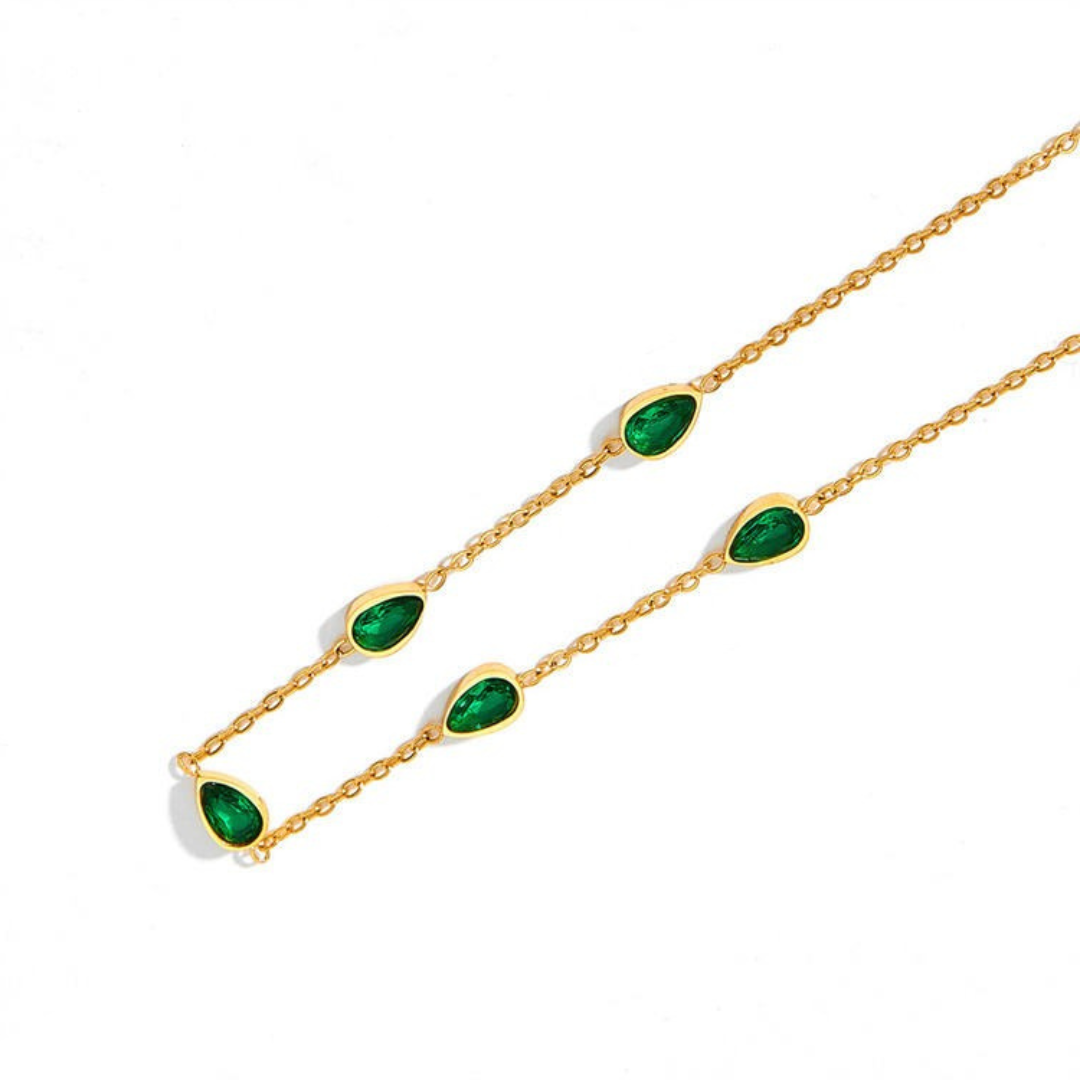 Dew Drop Bracelet - Green