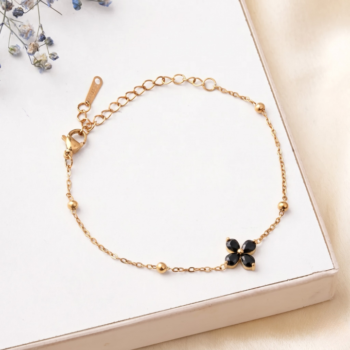 Black Bloom Bracelet