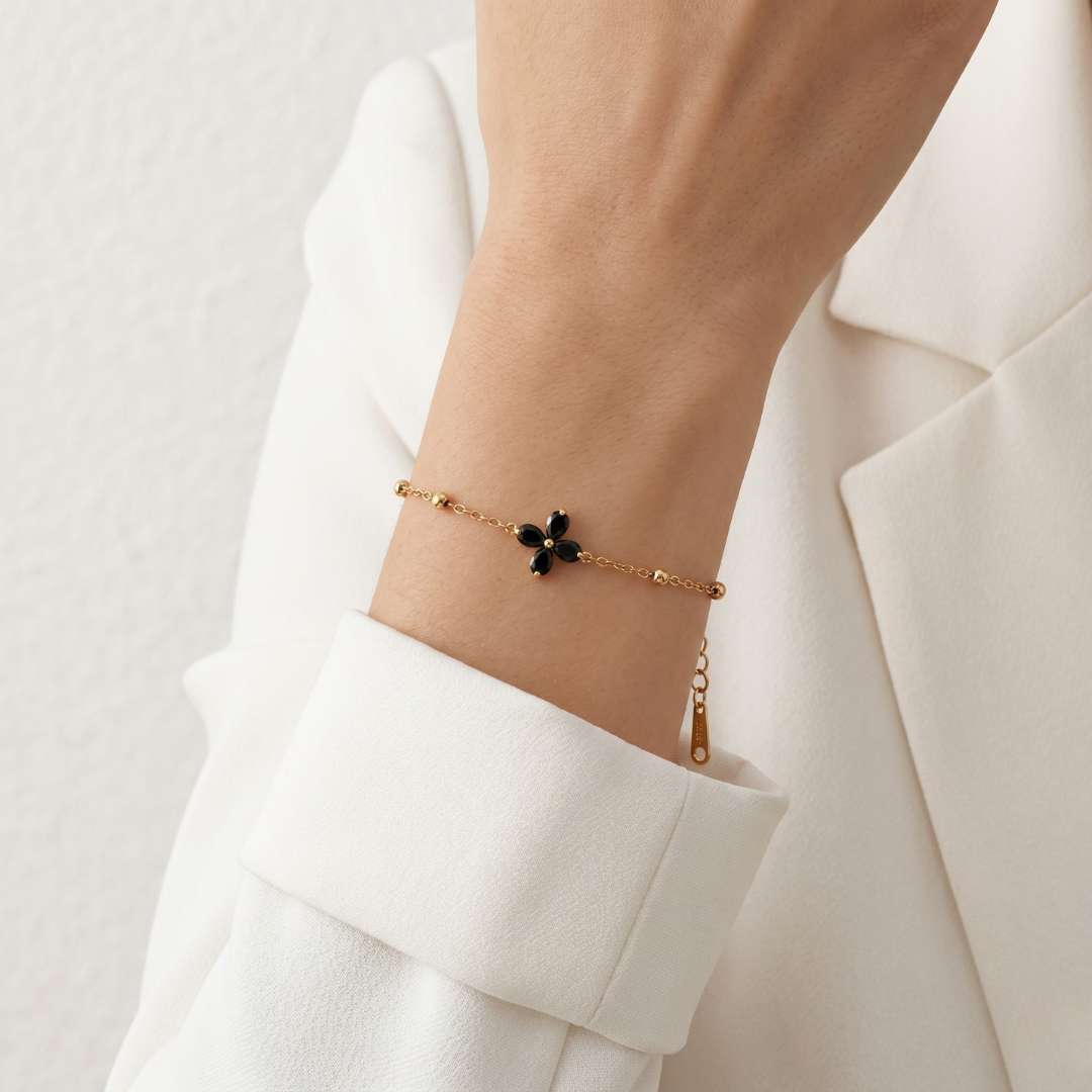 Black Bloom Bracelet