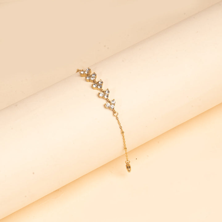 Crystal Clover Cascade Bracelet | Salty