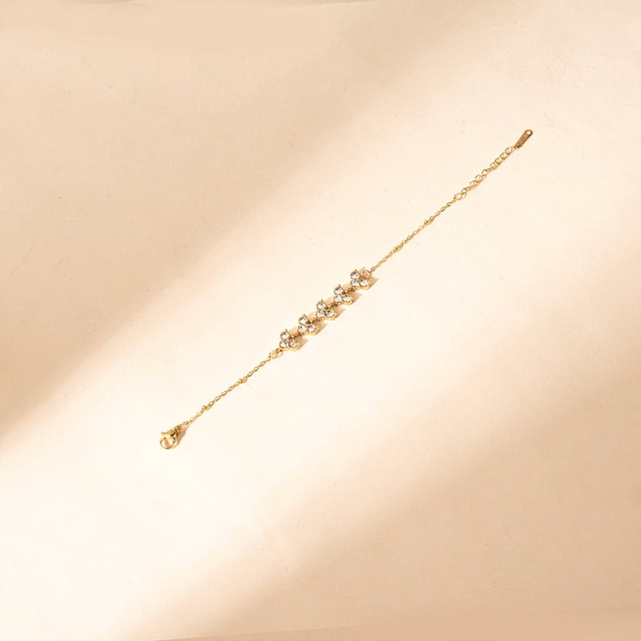 Crystal Clover Cascade Bracelet | Salty