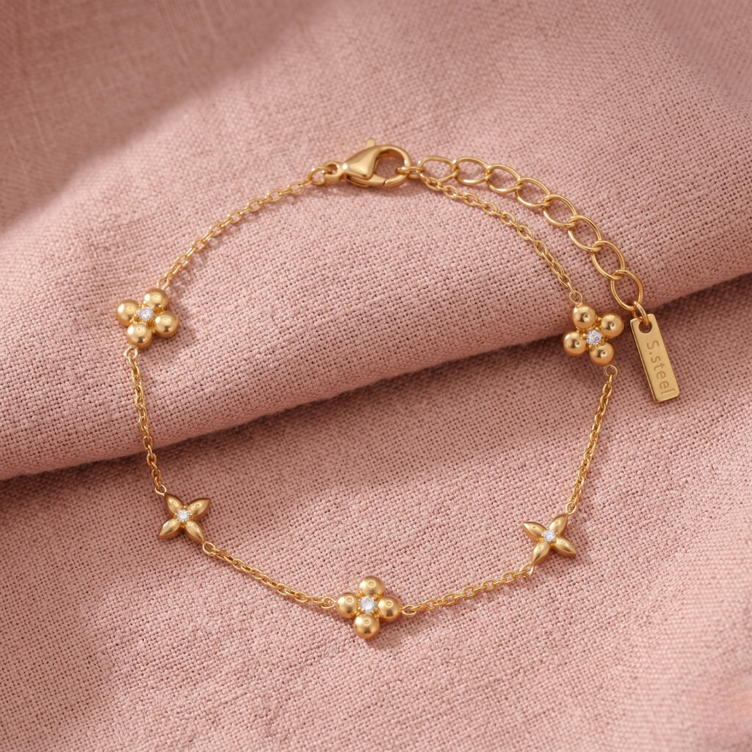 Golden Clover Bracelet